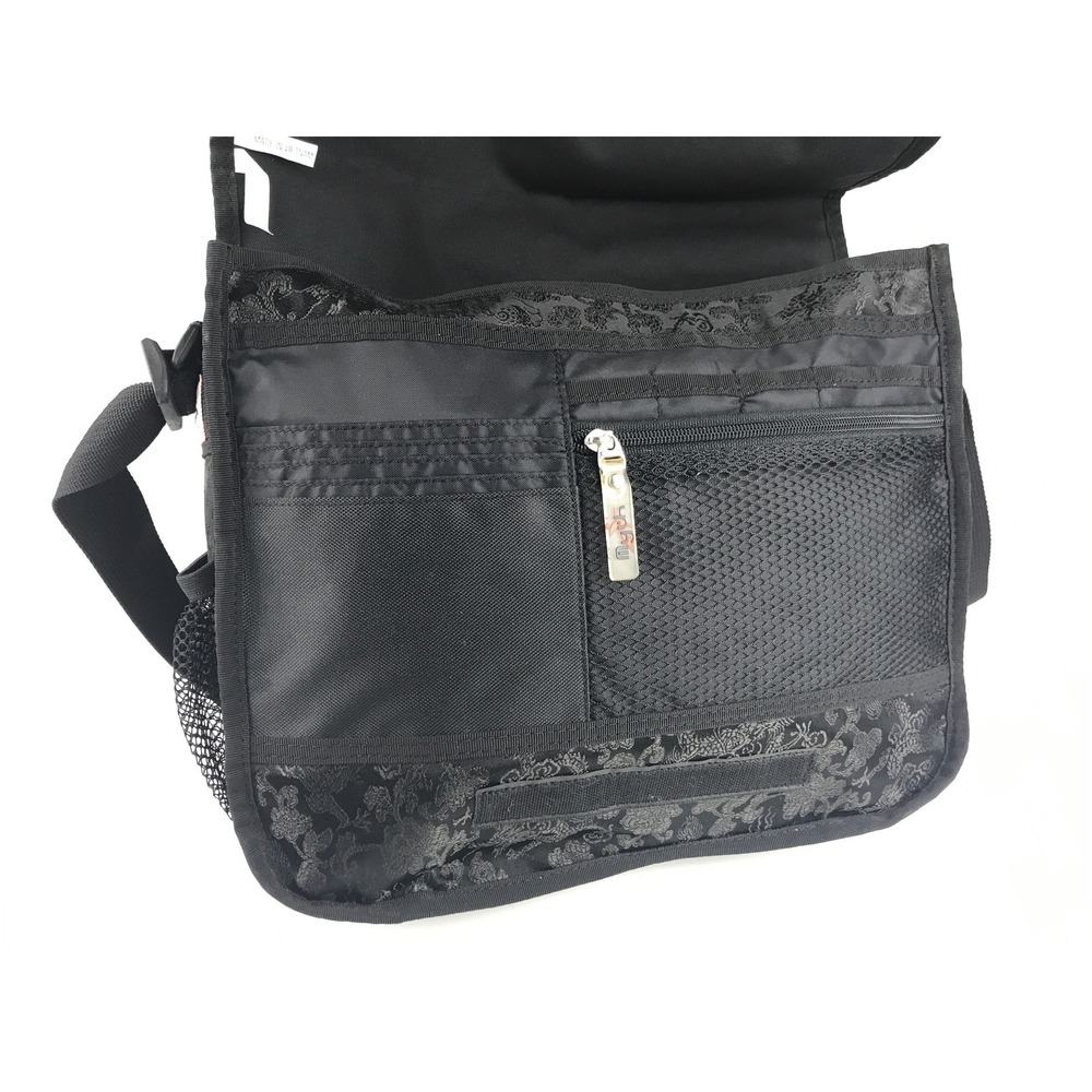 Mythwear Messenger Bag Black Red Dragon Print Crossbody PLEASE READ DESCRIPTION - Picture 9 of 16
